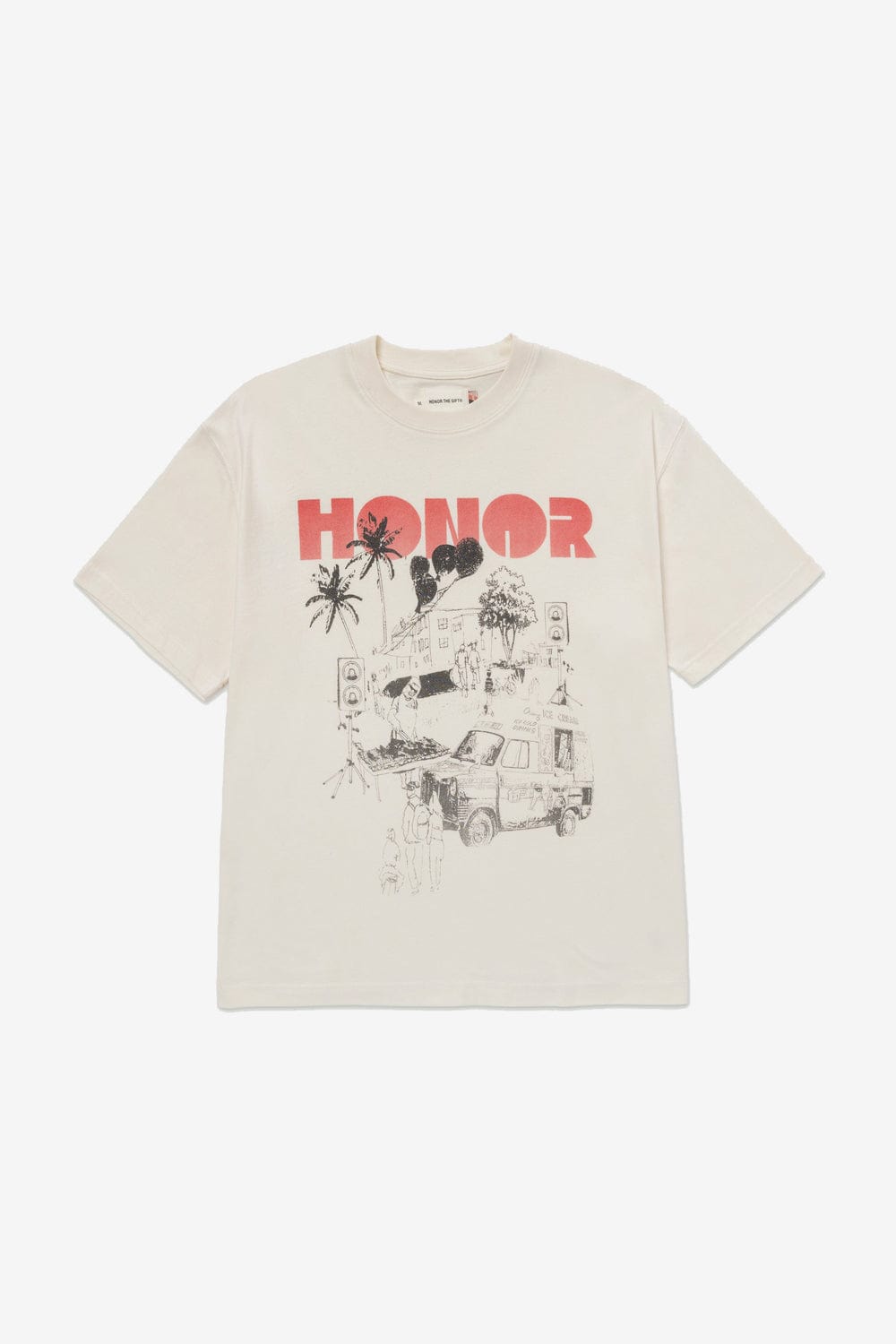 Honor The Gift Block Party T-Shirt (Bone)