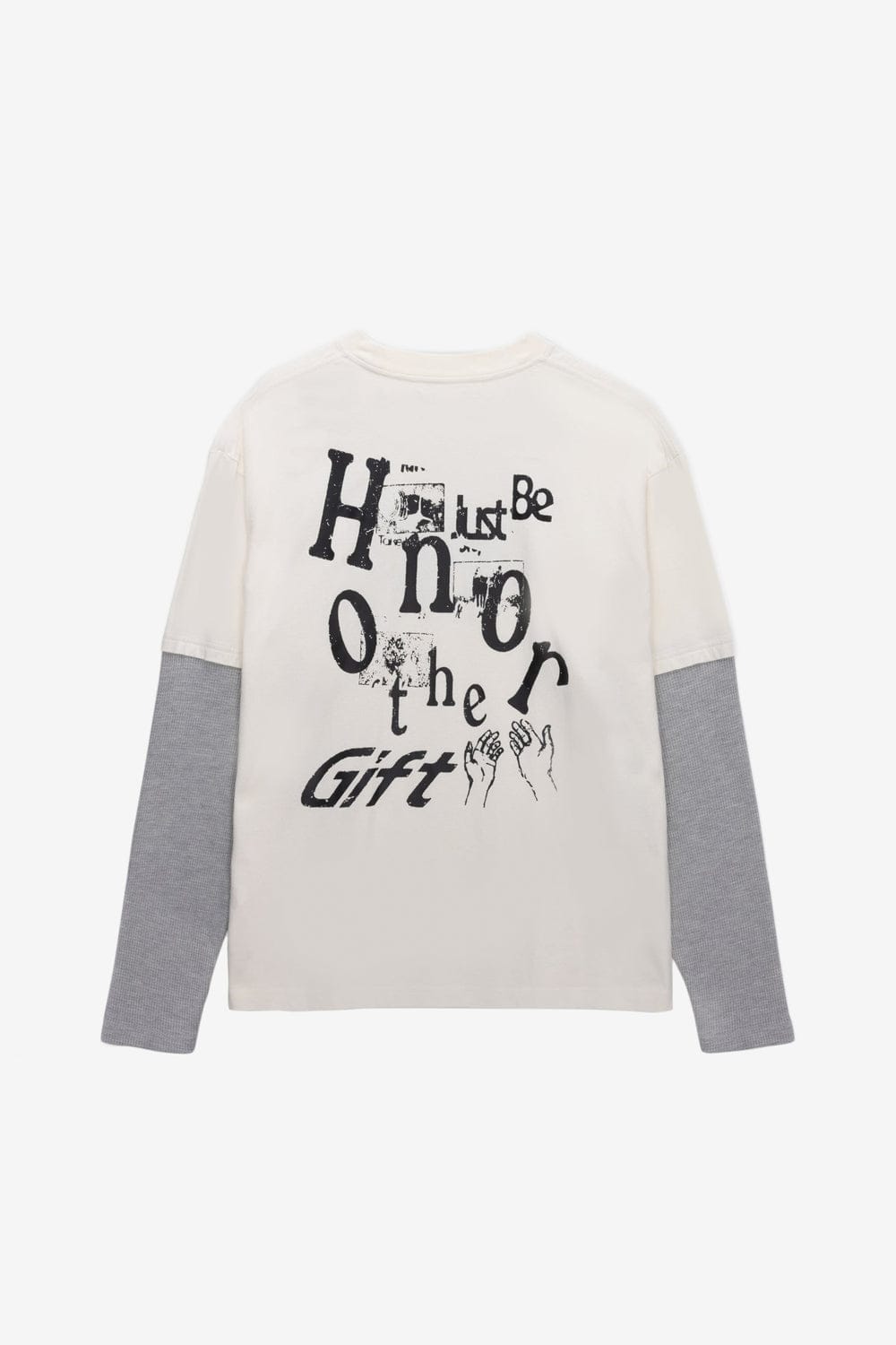 Honor The Gift Just Be L/S Tee (White)
