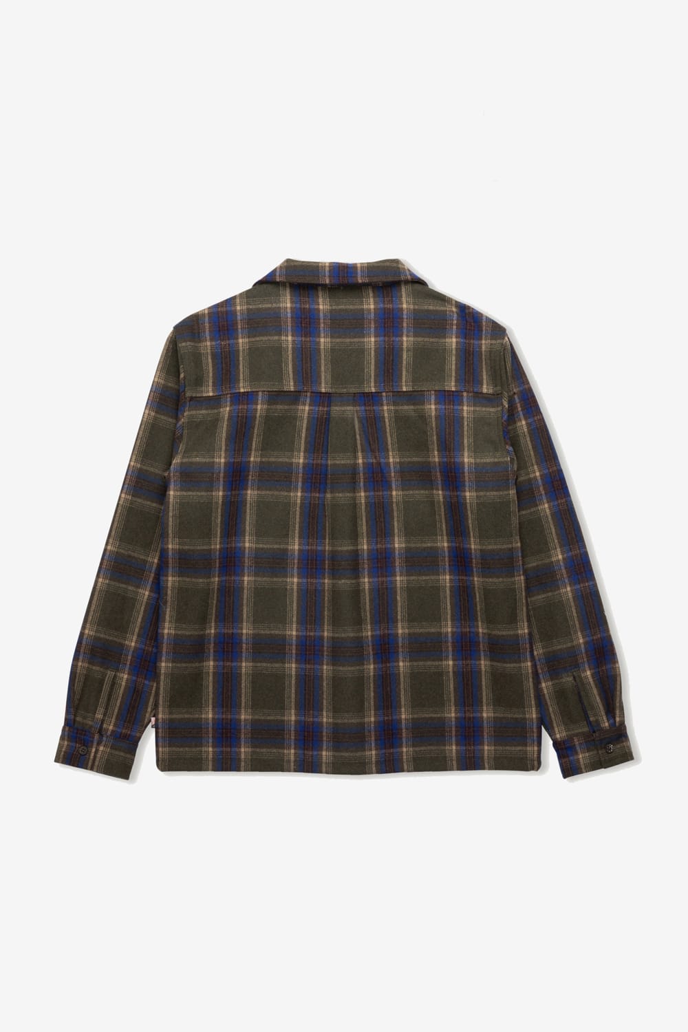 Honor The Gift Plaid Flannel Overshirt (Olive)