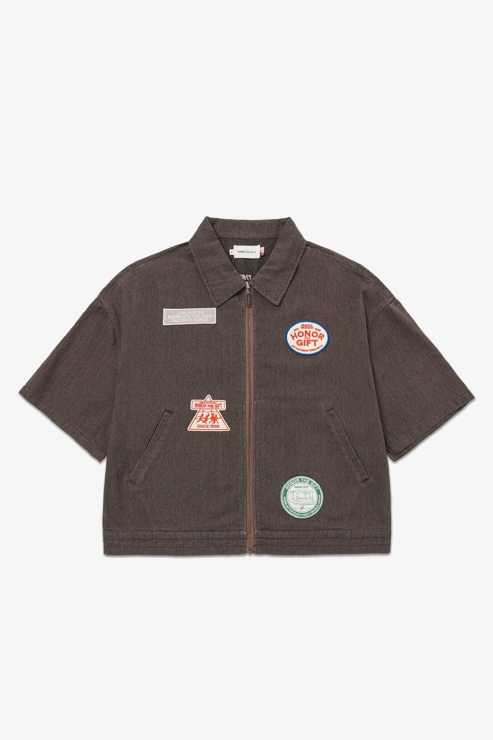 Honor The Gift Twill Full Zip Shirt (Black)