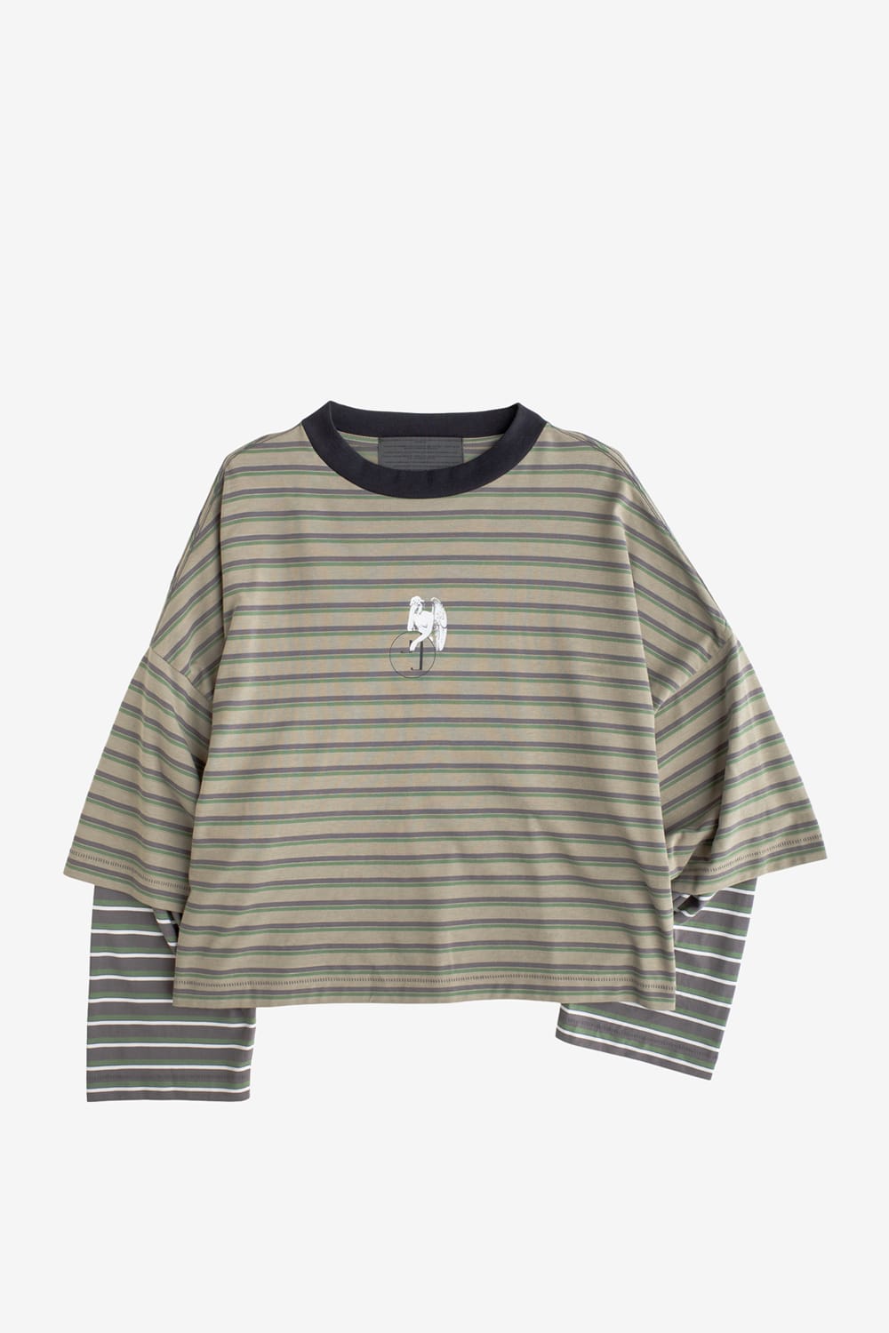 Jungles Jungles Double Layer Long Sleeve Tee (Olive)