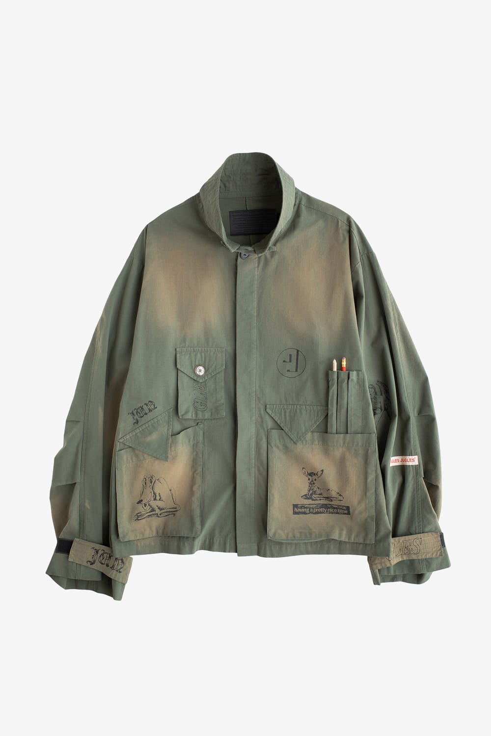 Jungles Jungles Sketches Field Jacket (Green)