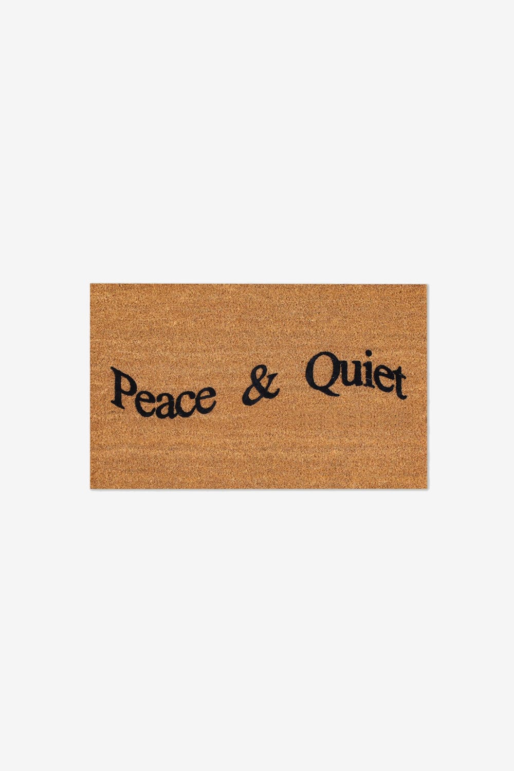 Museum of Peace and Quiet Wordmark Doormat (Sand)