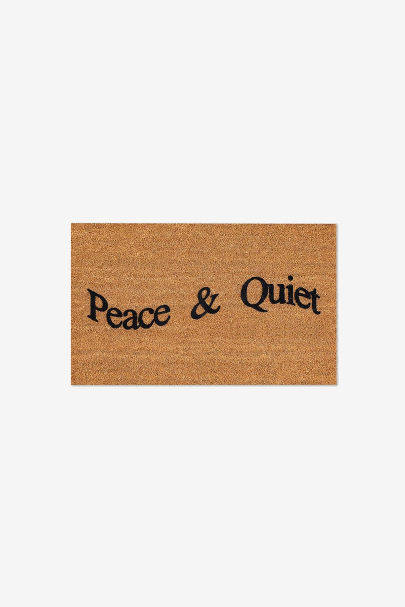 Museum of Peace and Quiet Wordmark Doormat (Sand)