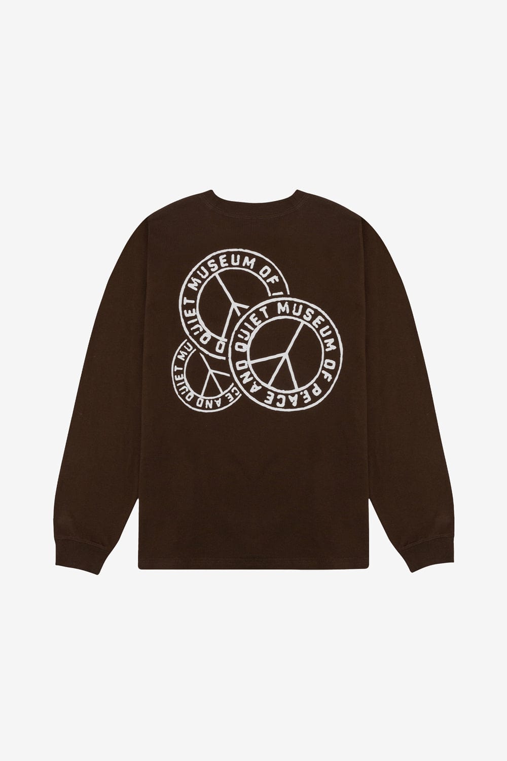 Museum of Peace & Quiet Badge Longsleeve Tee (Brown)
