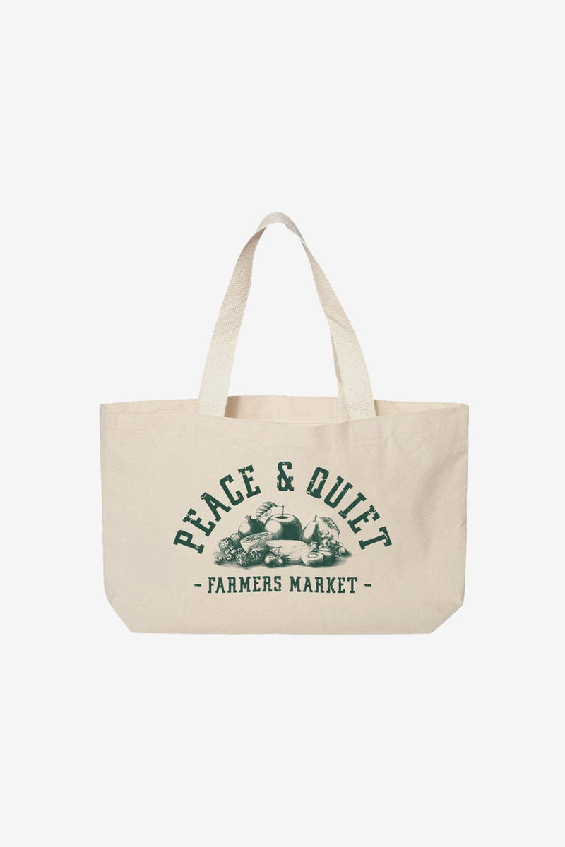 Museum of Peace & Quiet Farmers Market Tote Bag (Natural)