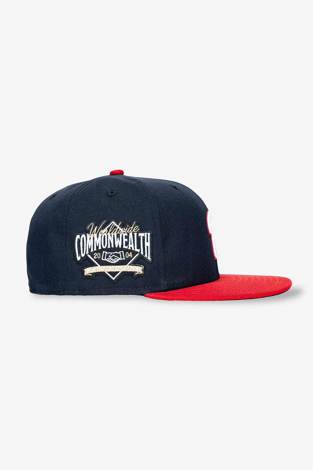 New Era Commonwealth DC Worldwide 59Fifty Fitted Hat (Navy/Red)