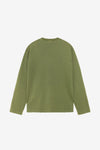 Stussy 2 Tone Cotton Mesh LS Crew (Green)