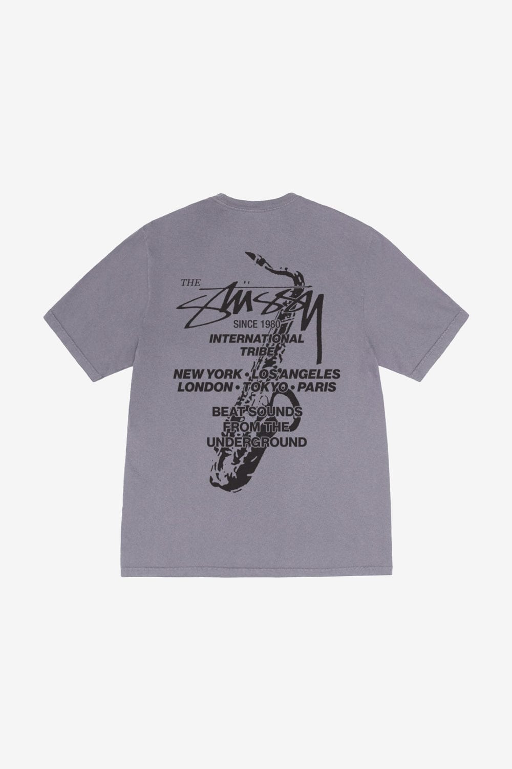 Stussy Beat Sounds Pig. Dyed Tee (Shark) - Commonwealth