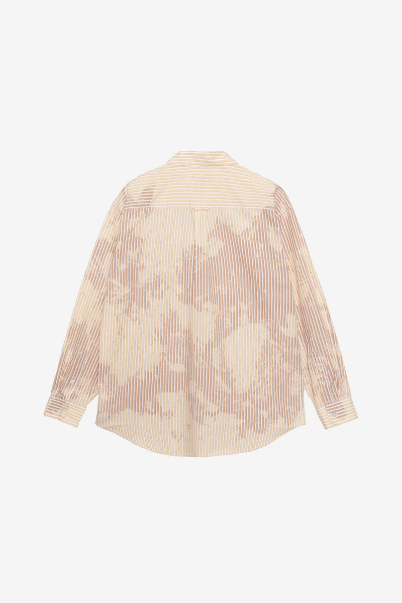 Stussy Classic LS Shirt Bleached Poplin (Tan)