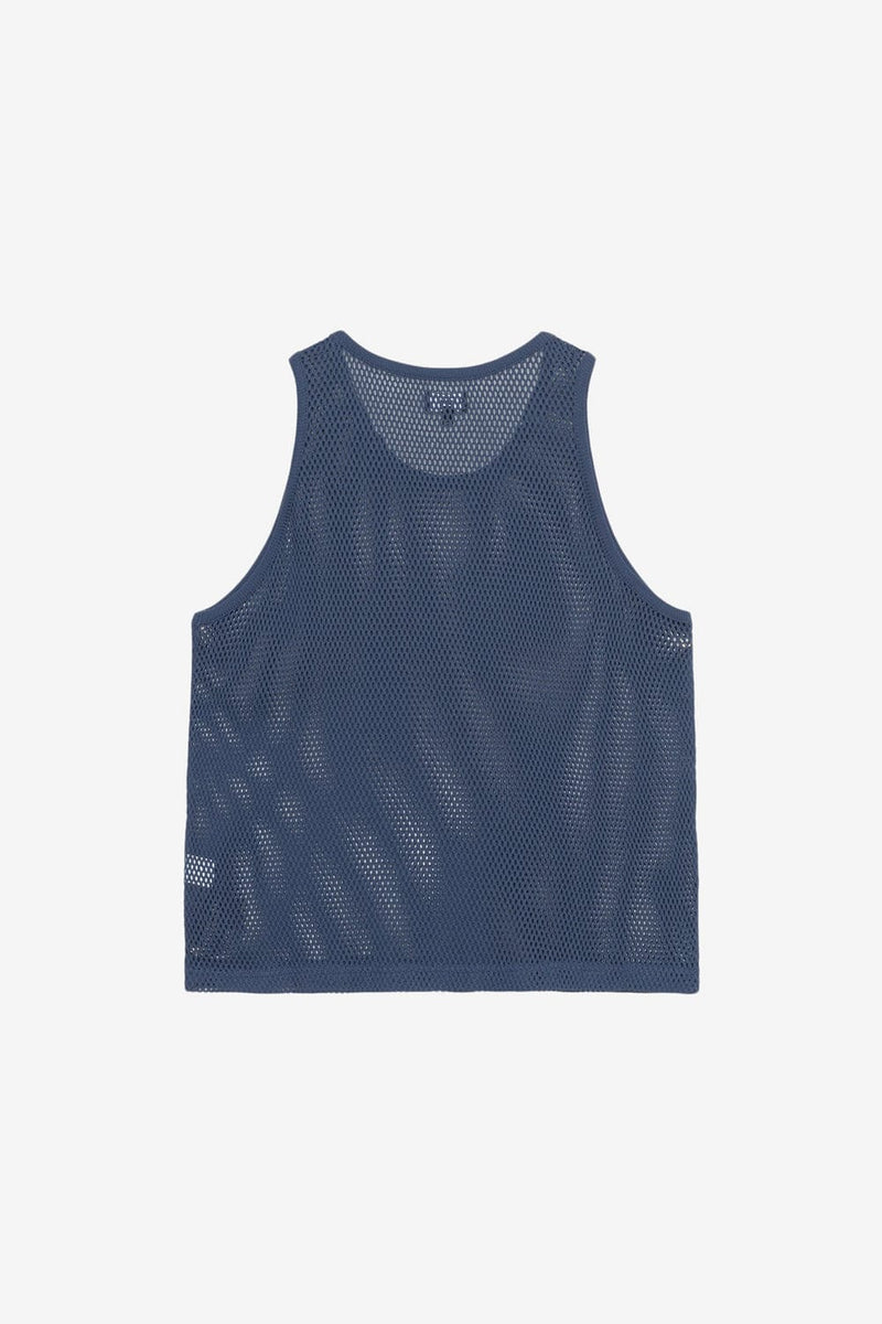 Stussy Cotton Big Mesh Tank (Navy)