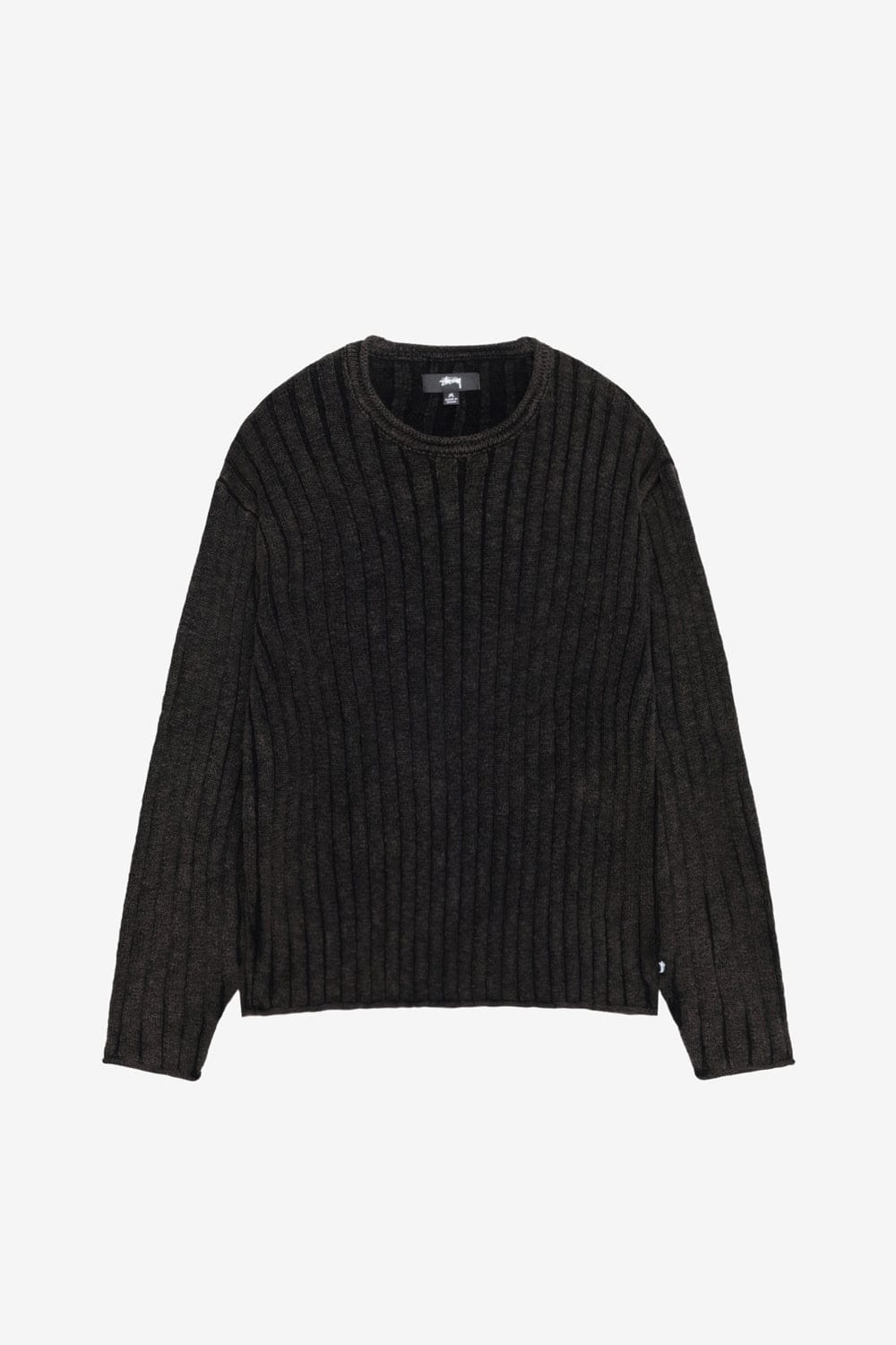 Stussy Cotton Slub Rib Crew (Black)