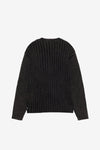 Stussy Cotton Slub Rib Crew (Black)