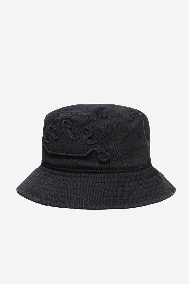 Stussy Crown Applique Bucket Hat (Black)