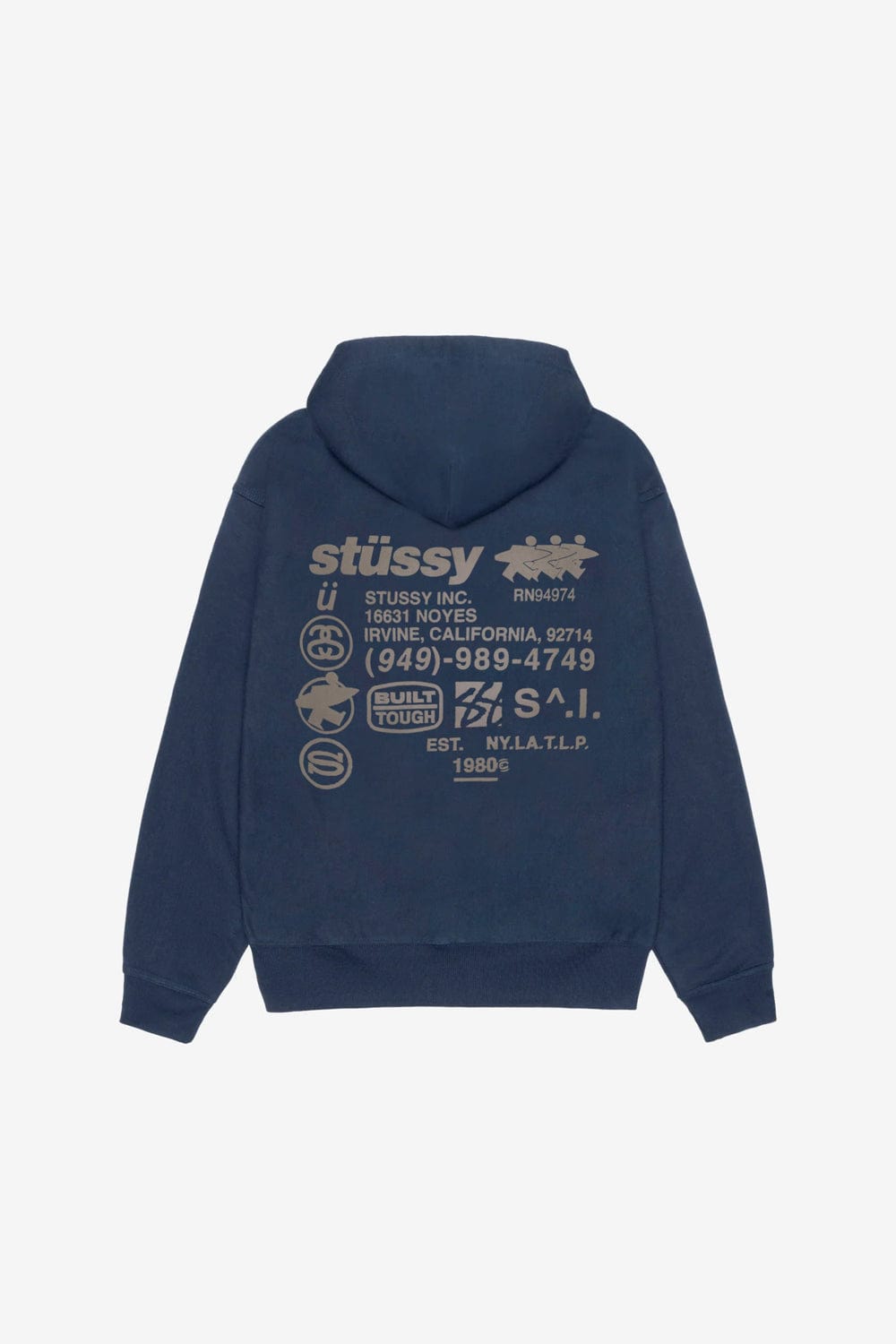 Stussy DNA Zip Hood (Navy) - Commonwealth
