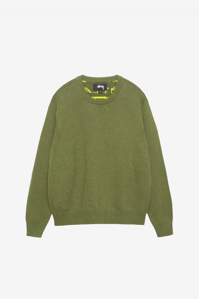 Stussy Laguna Icon Sweater (Dark Green)