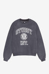 Stussy Overlock Varsity Raglan Crew (Washed Black)