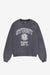 Stussy Overlock Varsity Raglan Crew (Washed Black)