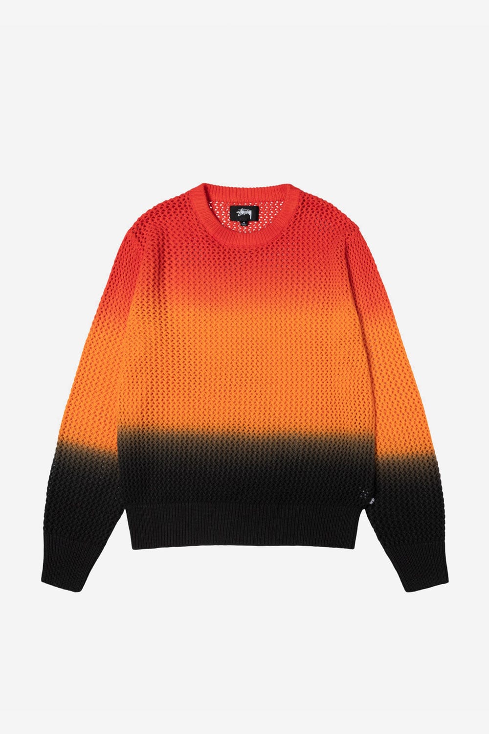 Stussy Pigment Dyed Loose Gauge Sweater (Lava)