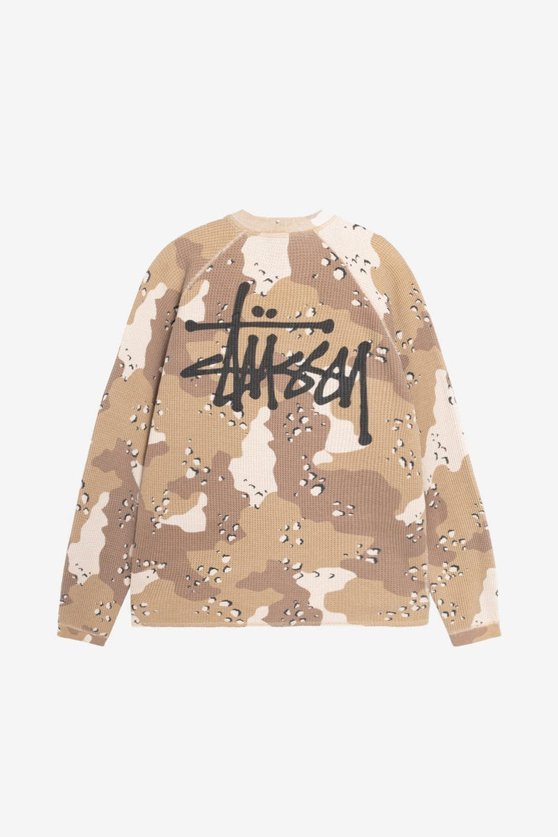 Stussy Raglan Thermal Basic Stock (Desert Camo)