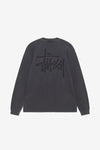 Stussy Raglan Thermal Basic Stock (Washed Black)