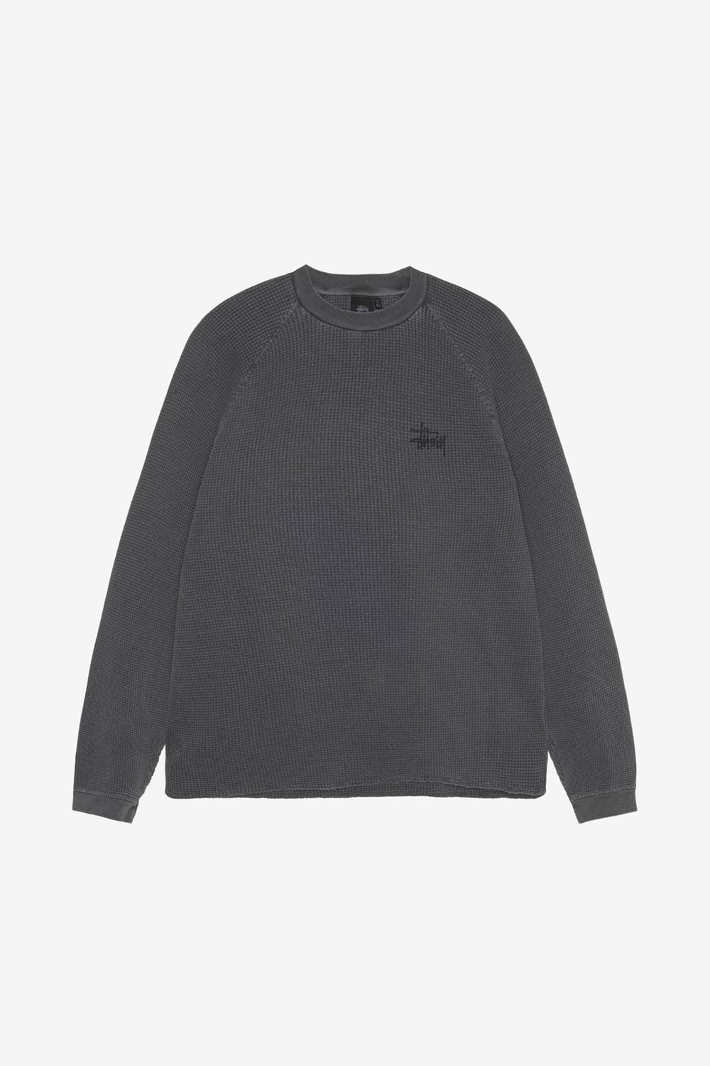 Stussy Raglan Thermal Basic Stock (Washed Black)