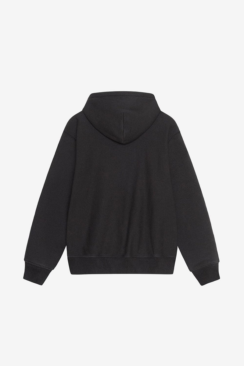 Stussy Satin Patch Oversized Hood (Washed Black)