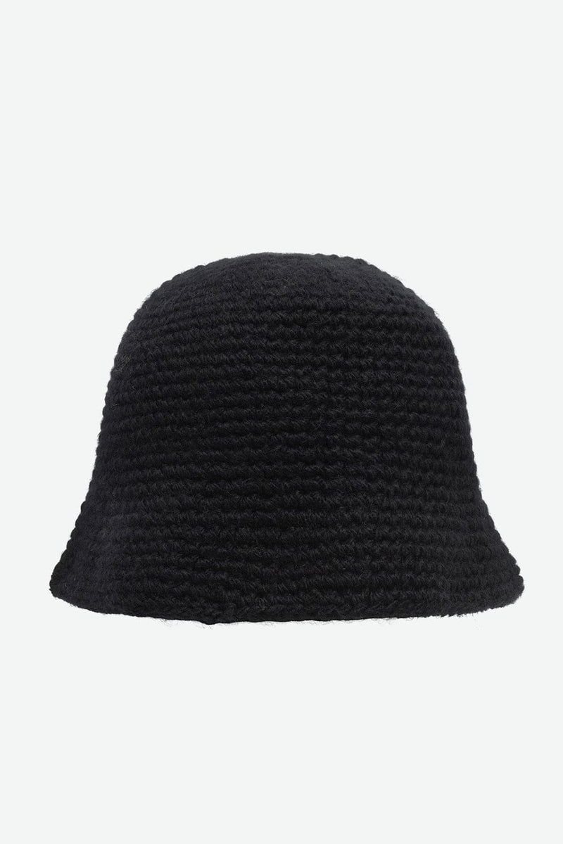 Stussy Swirly S Knit Bucket Hat (Black)