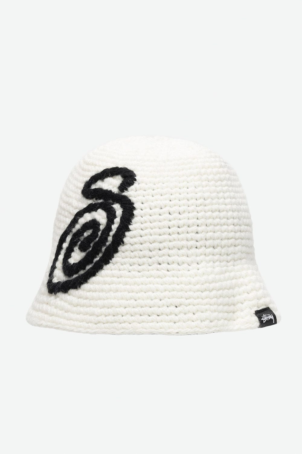 Stussy Swirly S Knit Bucket Hat (Bone)