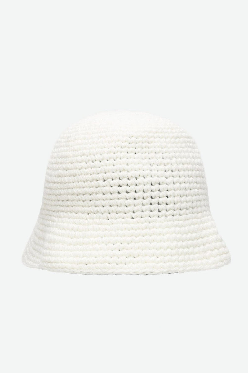 Stussy Swirly S Knit Bucket Hat (Bone)