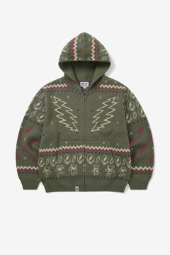 さらに100円引き◆thisisneverthat◆Cable Knit Zip Hoodie Cable Knit Zip Hoodie - thisisneverthat®