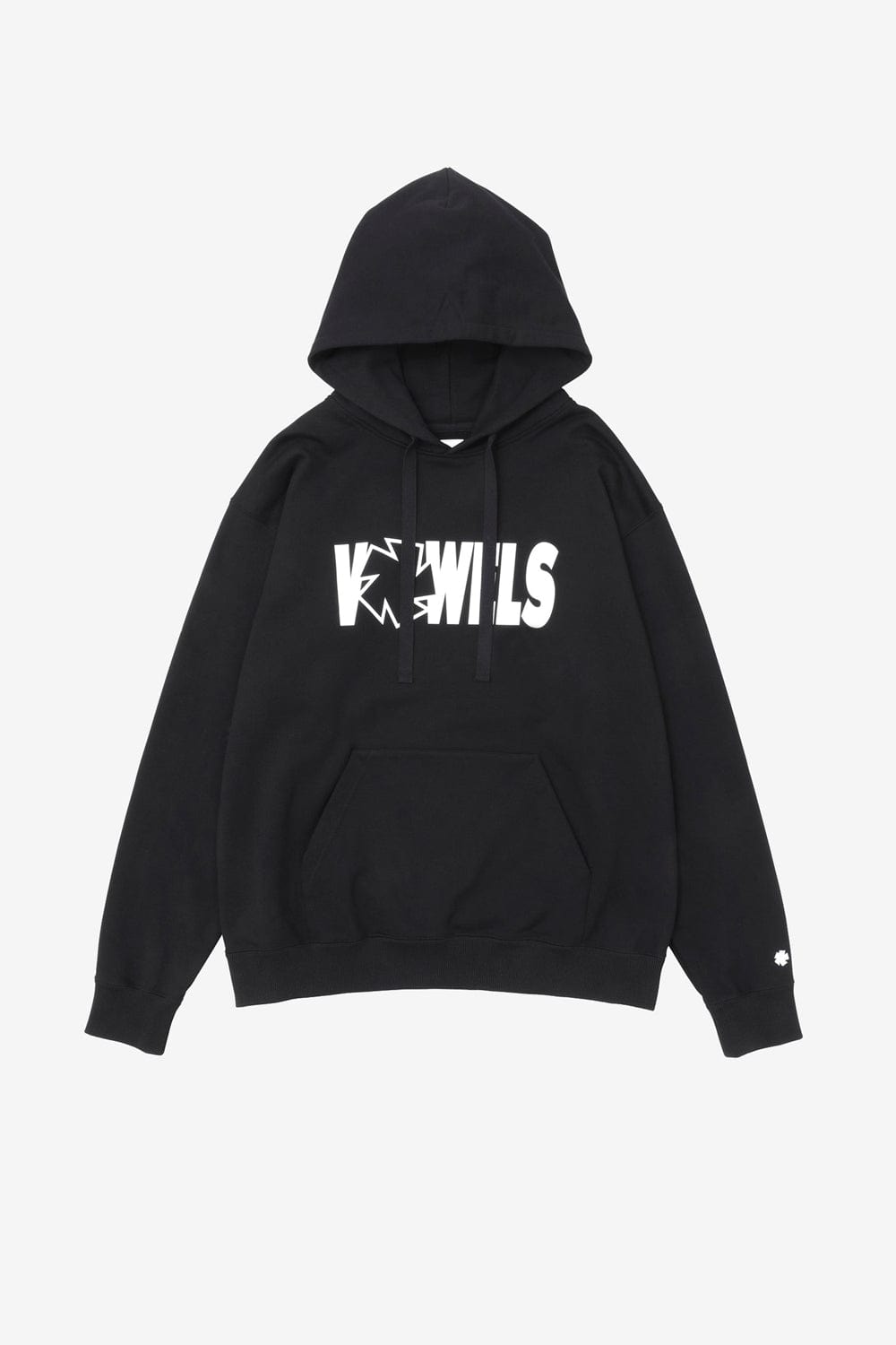vowels Icon Spell Out Hoodie (Black)