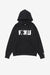 vowels Icon Spell Out Hoodie (Black)