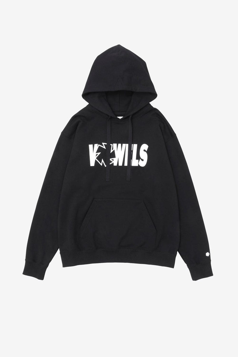vowels Icon Spell Out Hoodie (Black)