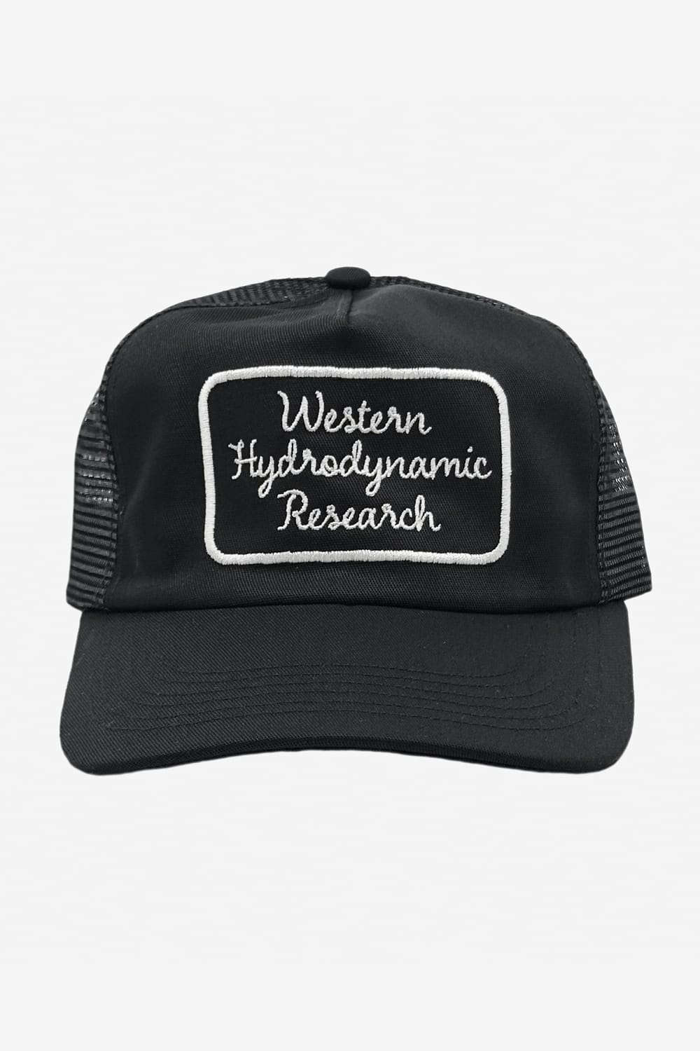 Western Hydrodynamic Research Script Trucker Hat (Black