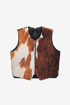 Stussy Reversible Quilted Vest (Cowhide) - Commonwealth