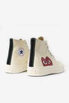 COMME des GARCONS PLAY Converse Chuck Taylor All Star '70 Hi (White)