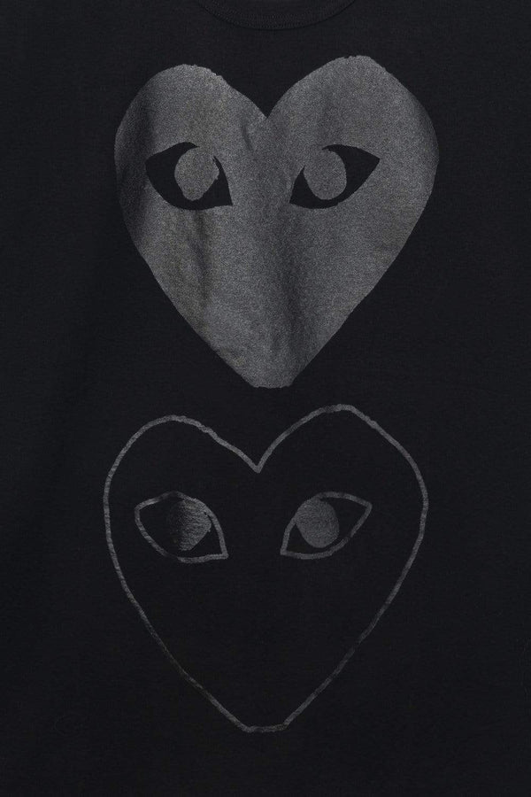 COMME des GARCONS PLAY T194 Black/Black Heart Tee (Black
