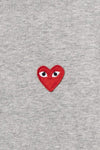 COMME des GARCONS PLAY T250 Multi Heart Zip Hoodie (Grey)