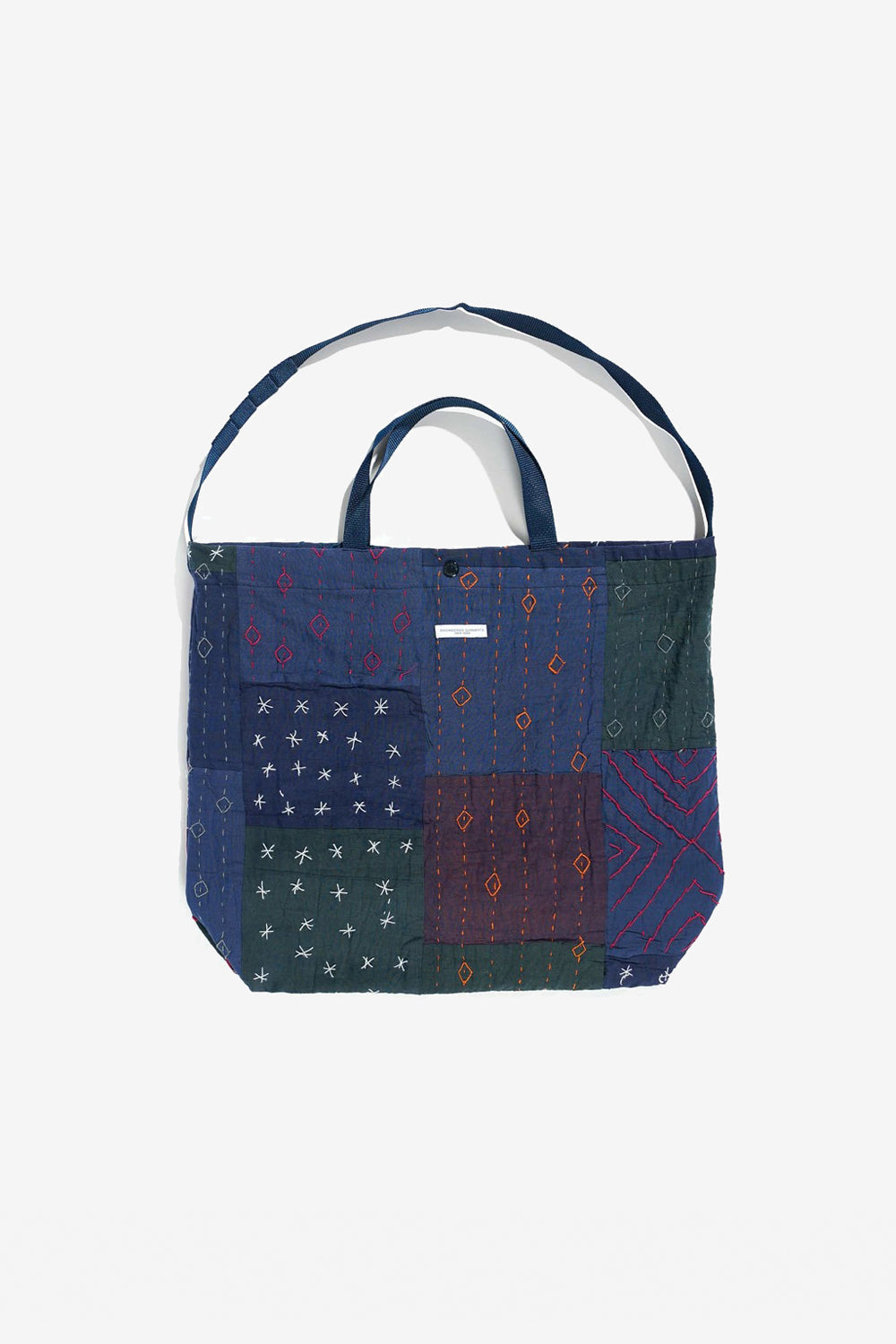 Engineered Garments Carry All Tote (Navy Square Handstitch)
