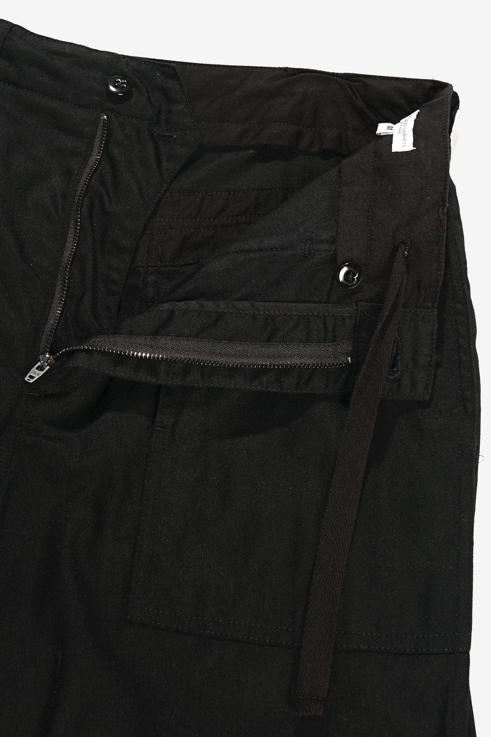 Engineered Garments Fatigue Pant (Black 6.5oz Flat Twill