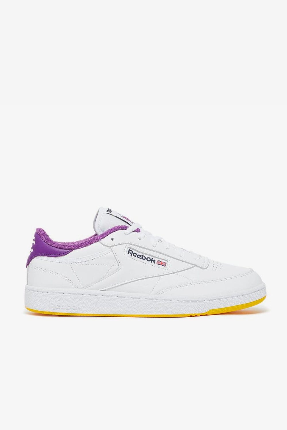 Reebok Club C 85 Eric Emanuel (White/Regal Purple/Retro Yellow)