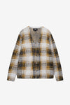 Stussy Hairy Plaid Cardigan (Gold)
