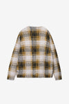 Stussy Hairy Plaid Cardigan (Gold)