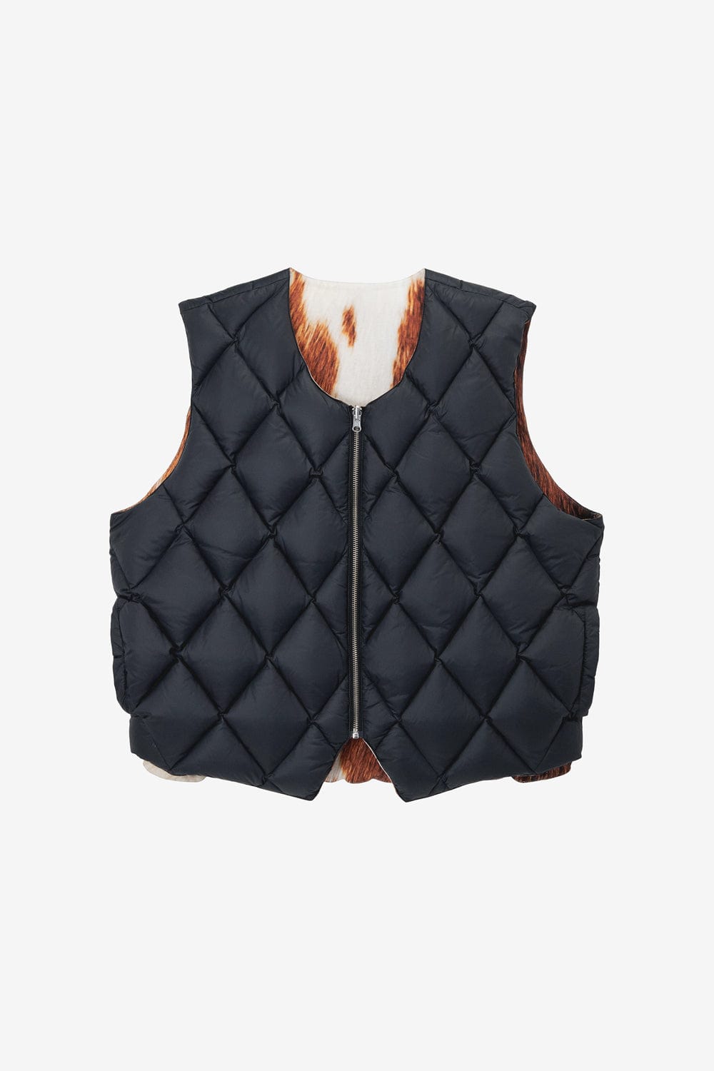 Stussy Reversible Quilted Vest (Cowhide) - Commonwealth