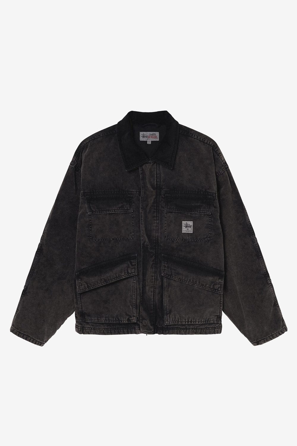 Stussy Washed Canvas Jacketブラック M-