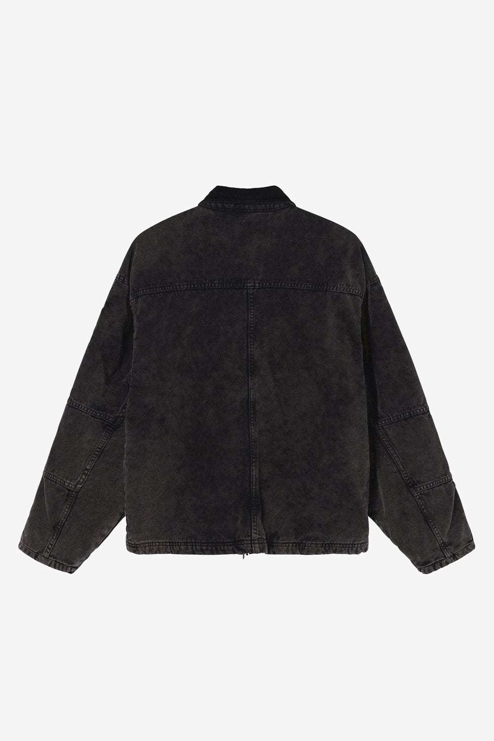 Stussy Washed Canvas Shop Jacket (Black) - Commonwealth